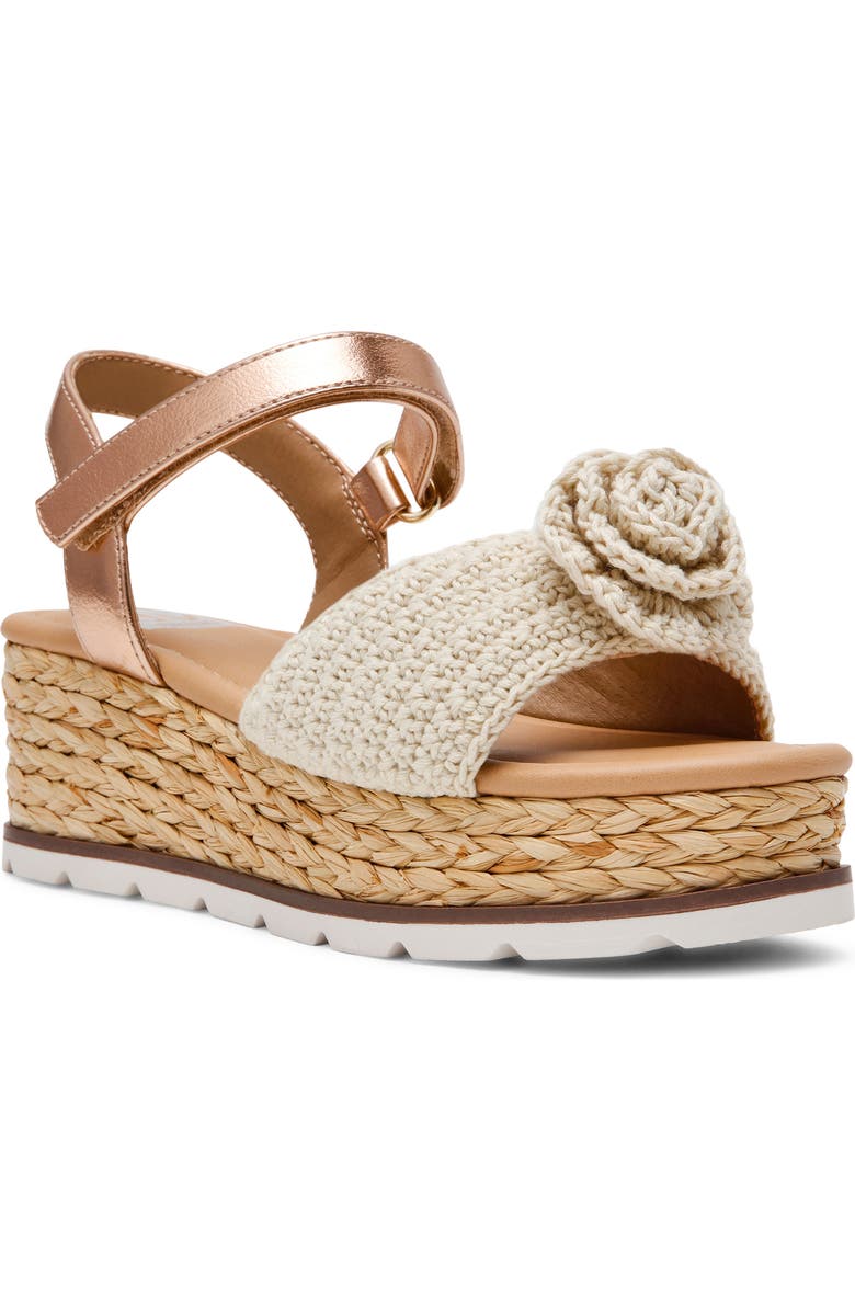 Dolce Vita Kids' Valissa Wedge Sandal, Main, color, Ivory/ Rose Gold