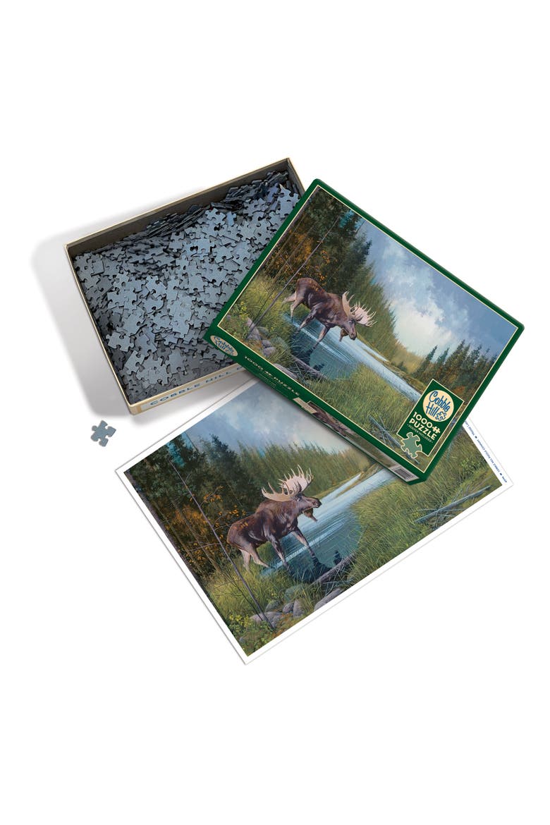 Moose Lake 1000 Piece Puzzle, Alternate, color, Multicolored