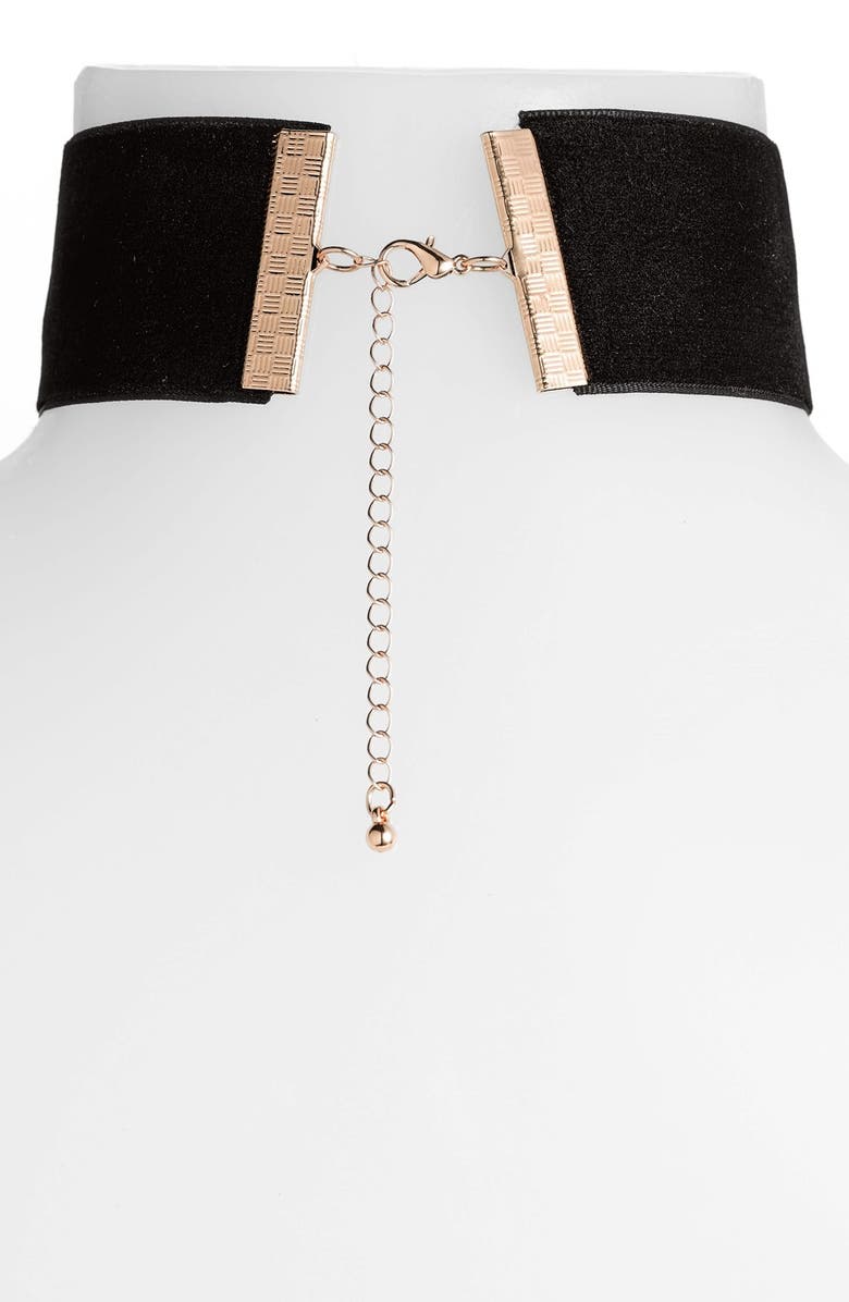 BP. Wide Velvet Choker, Alternate, color, 