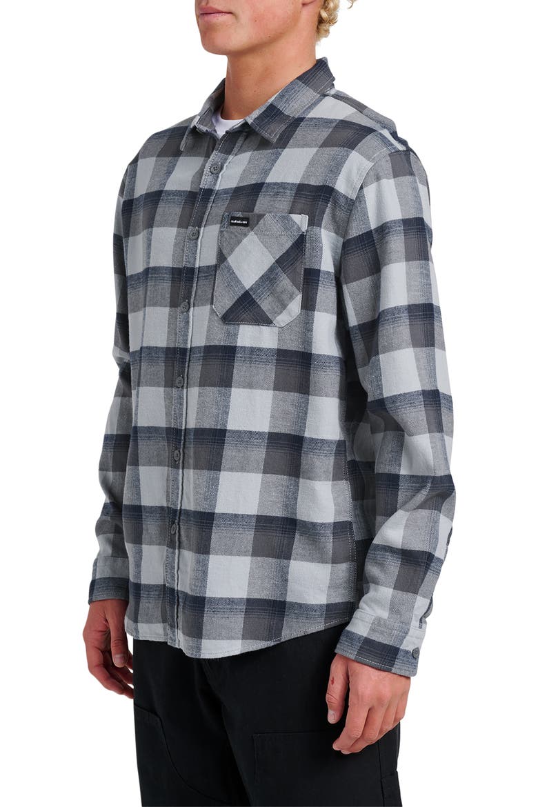 Penmar Check Cotton Flannel Button-Up Shirt, Alternate, color, QUARRY