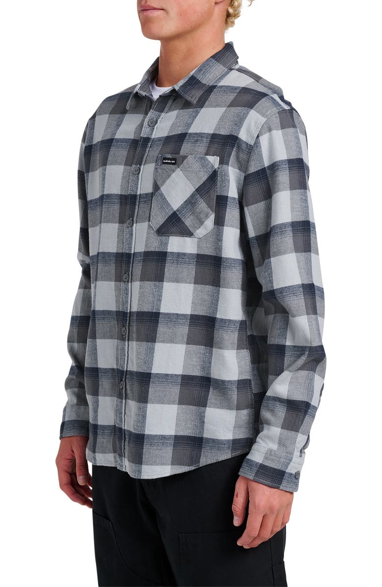 Quiksilver Penmar Check Cotton Flannel Button-Up Shirt, Alternate, color, 