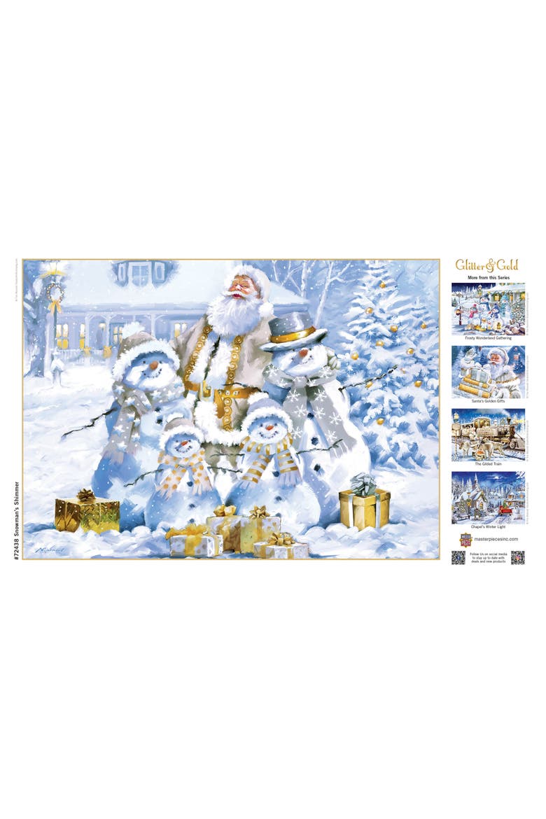 Snowman's Shimmer 1000pc Jigsaw Puzzle, Alternate, color, Multicolor