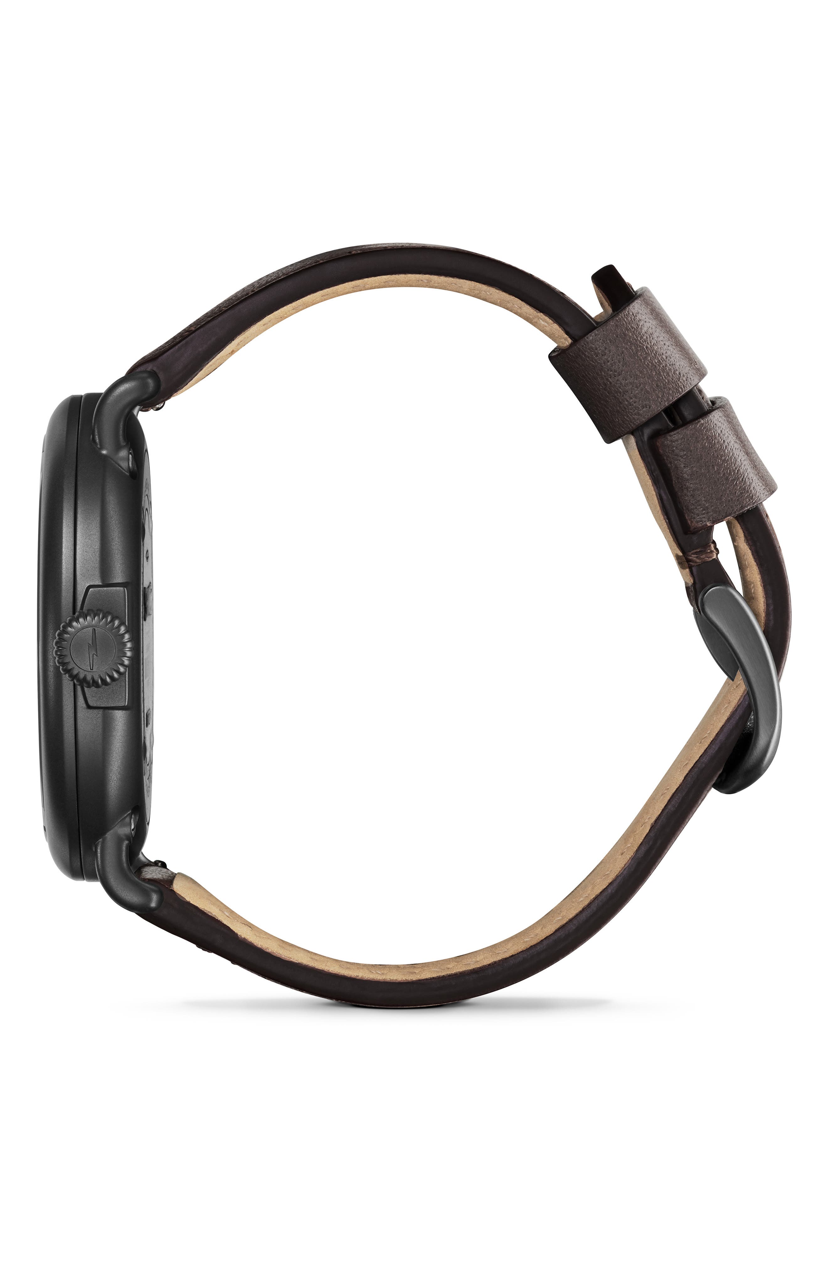 Shinola Runwell Leather Strap Watch, 47mm | Nordstromrack