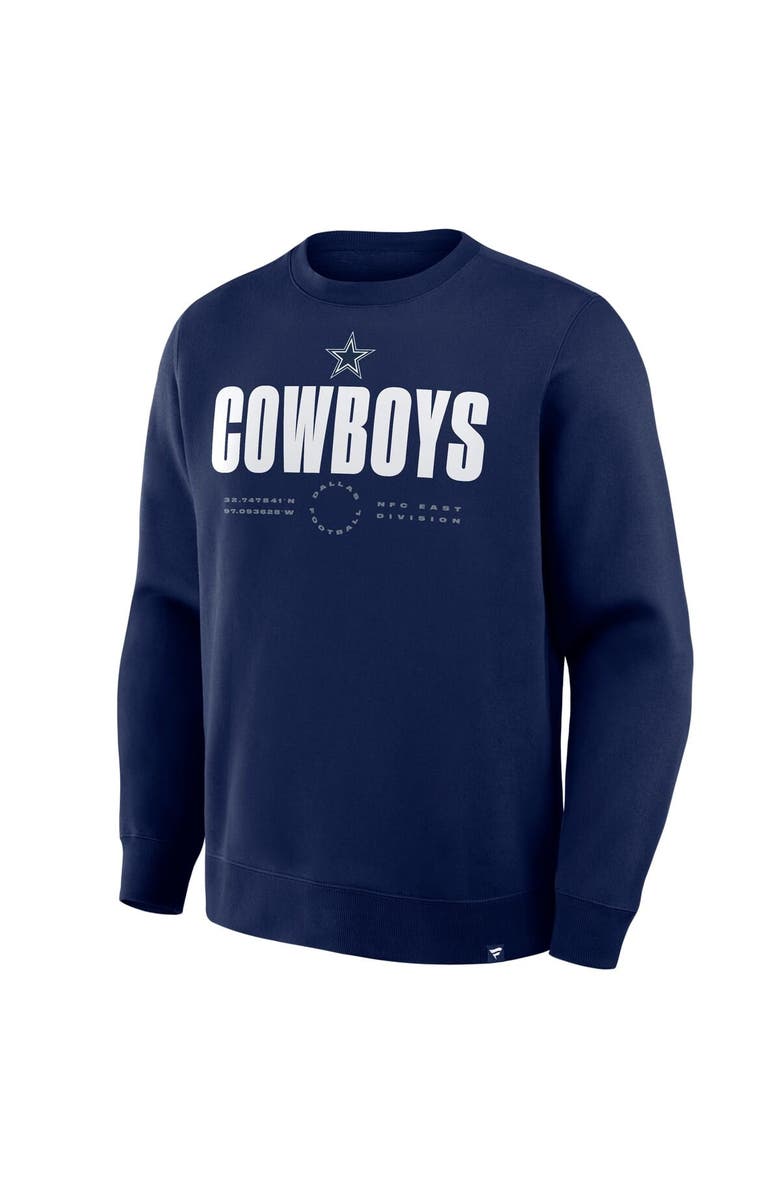 FANATICS Men's Fanatics Navy Dallas Cowboys Direct Handoff Legacy Pullover Sweatshirt, Alternate, color, Navy