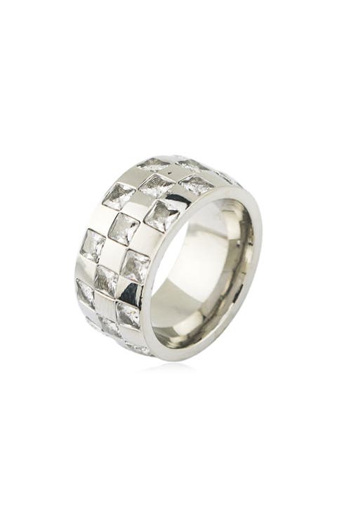 Gender Inclusive Crystal Band Ring
