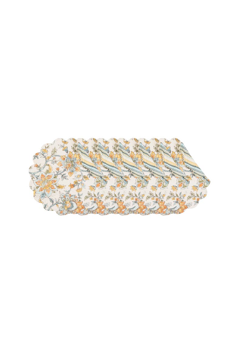 Ainsley Round Placemats Set of 6, 17", Alternate, color, Off-White