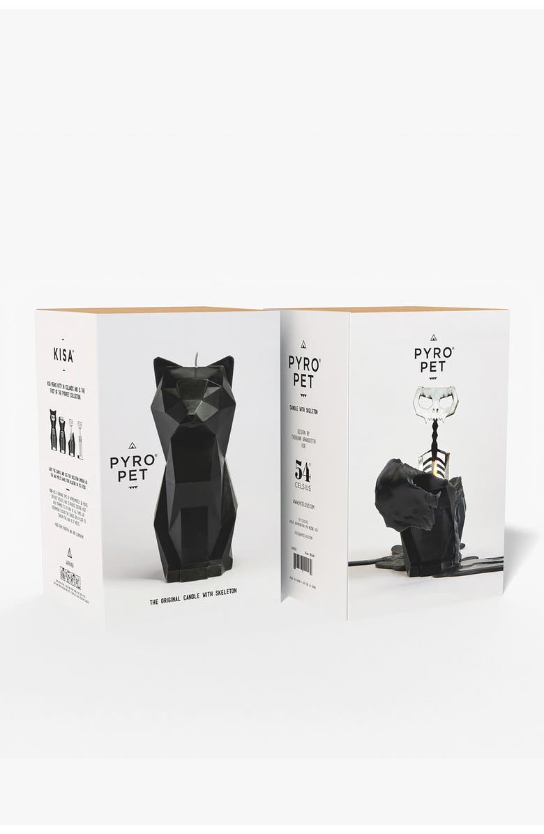 54Celsius PyroPet Kisa Cat Candle, Alternate, color, Black