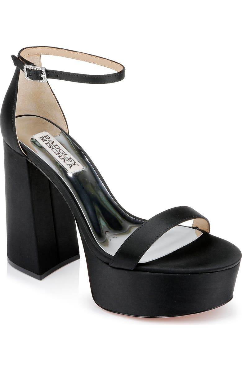 Badgley Mischka Collection Party Ankle Strap Platform Sandal, Main, color,