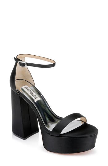 BADGLEY MISCHKA BADGLEY MISCHKA COLLECTION PARTY ANKLE STRAP PLATFORM SANDAL 