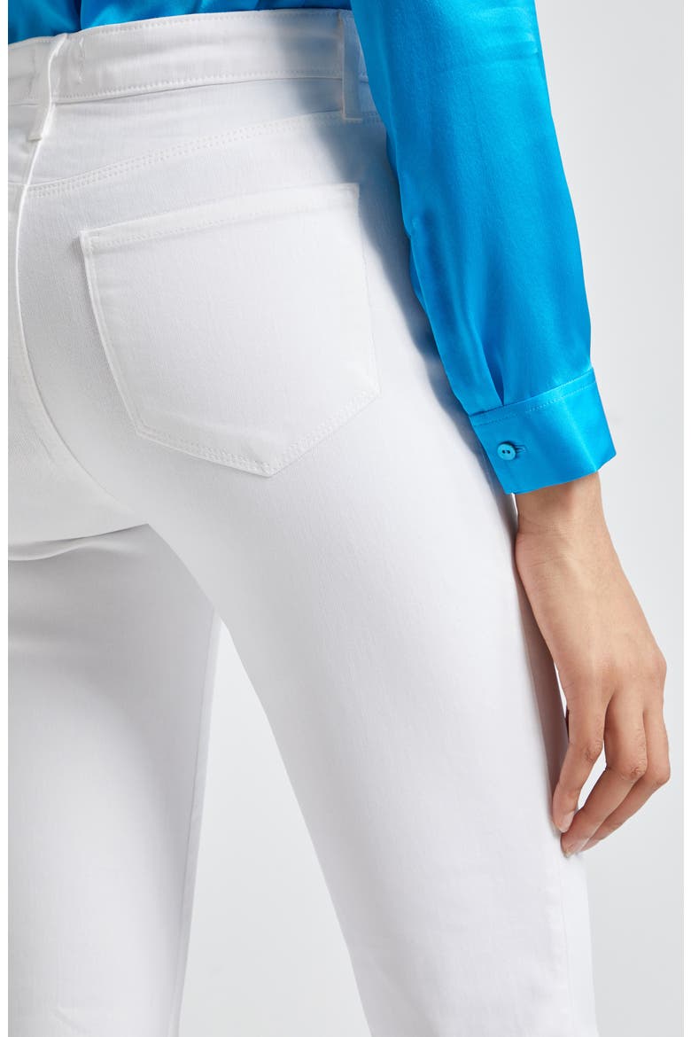 Tati High Waist Ankle Micro Bootcut Jeans, Alternate, color, BLANC COATED
