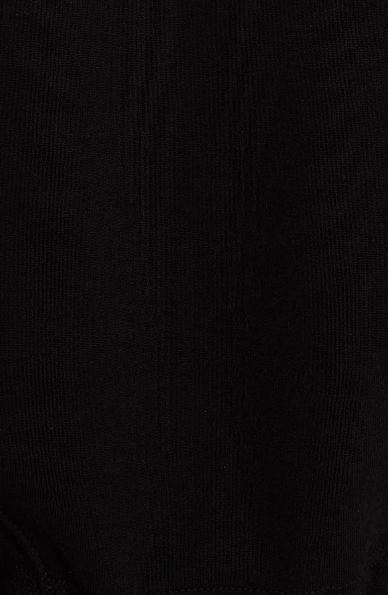 Fendi Floral Logo Crop Drawstring Hoodie, Alternate, color,