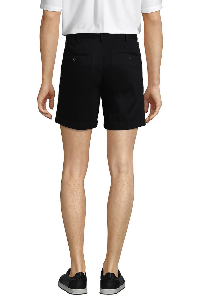 Comfort Waist 6" No Iron Chino Shorts, Alternate, color, Black