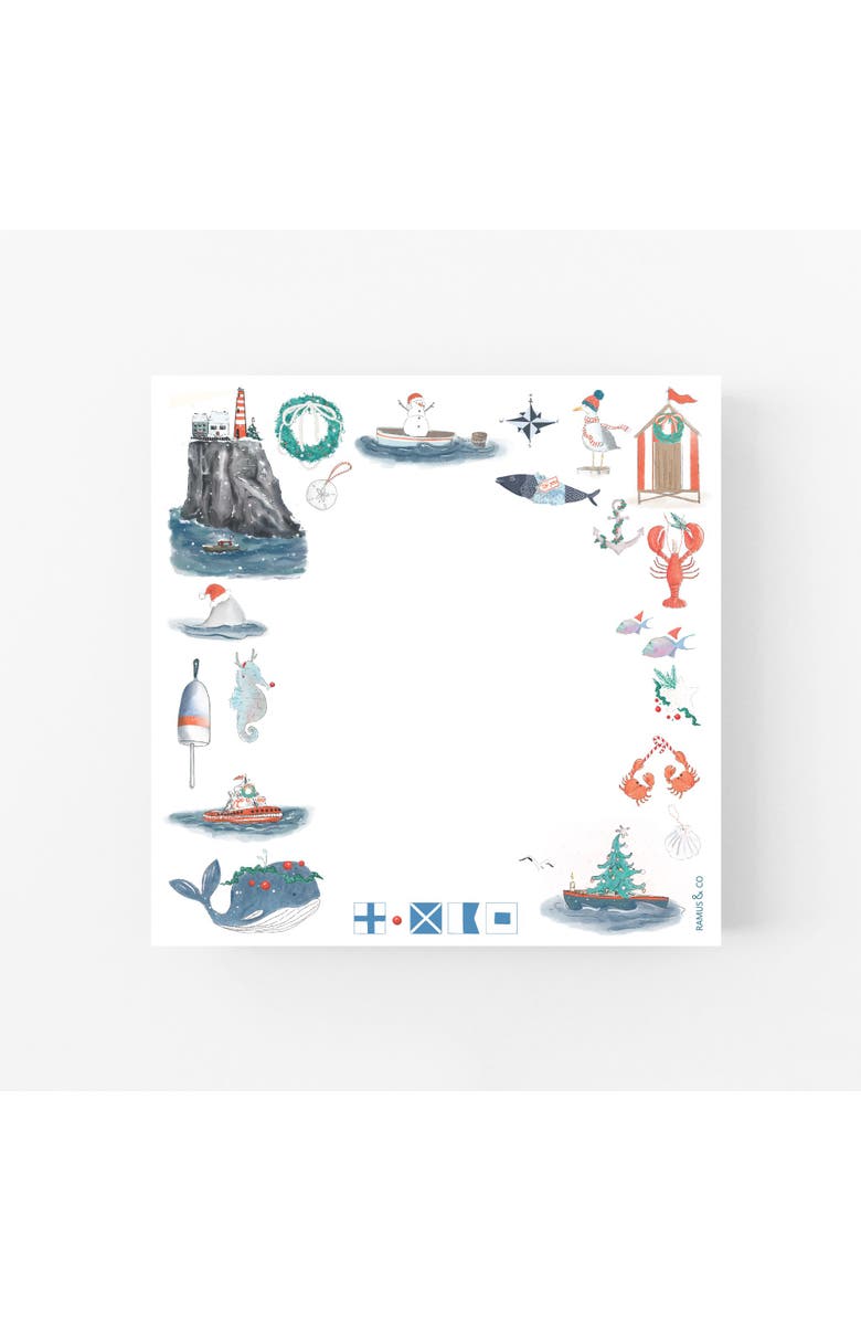 Ramus & Co Seas N' Wishes Notepad 6" x 6" Square Notepad, Main, color,