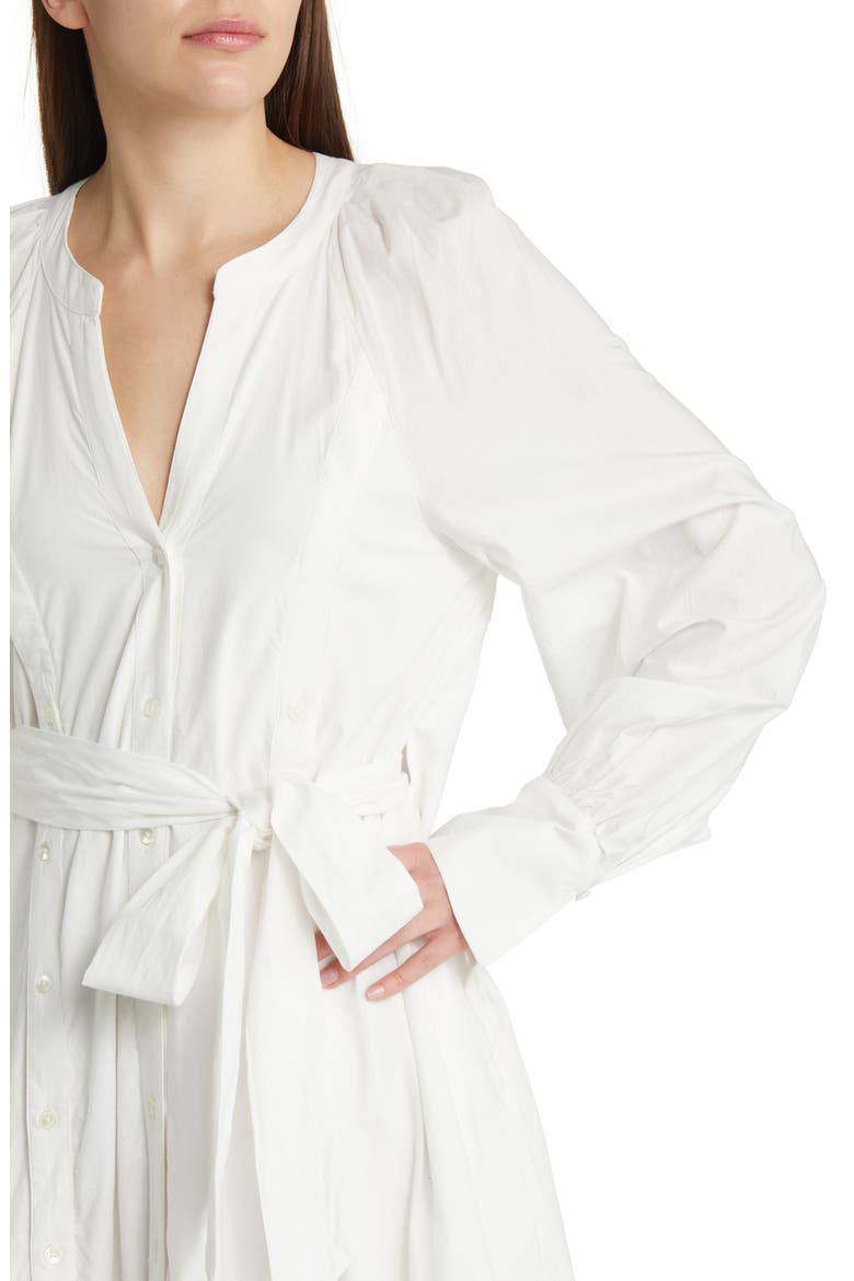 Charlie Long Sleeve Shirtdress, Alternate, color, WHITE