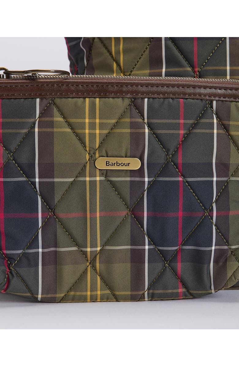 Barbour Wetherman Quilted Tartan Tote, Alternate, color, Classic Tartan