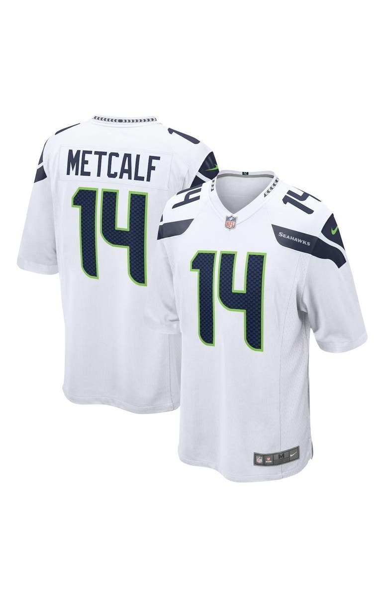 Nike Men's Nike DK Metcalf White Seattle Seahawks Game Jersey, Main, color,