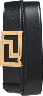 Versace Greca Leather Belt