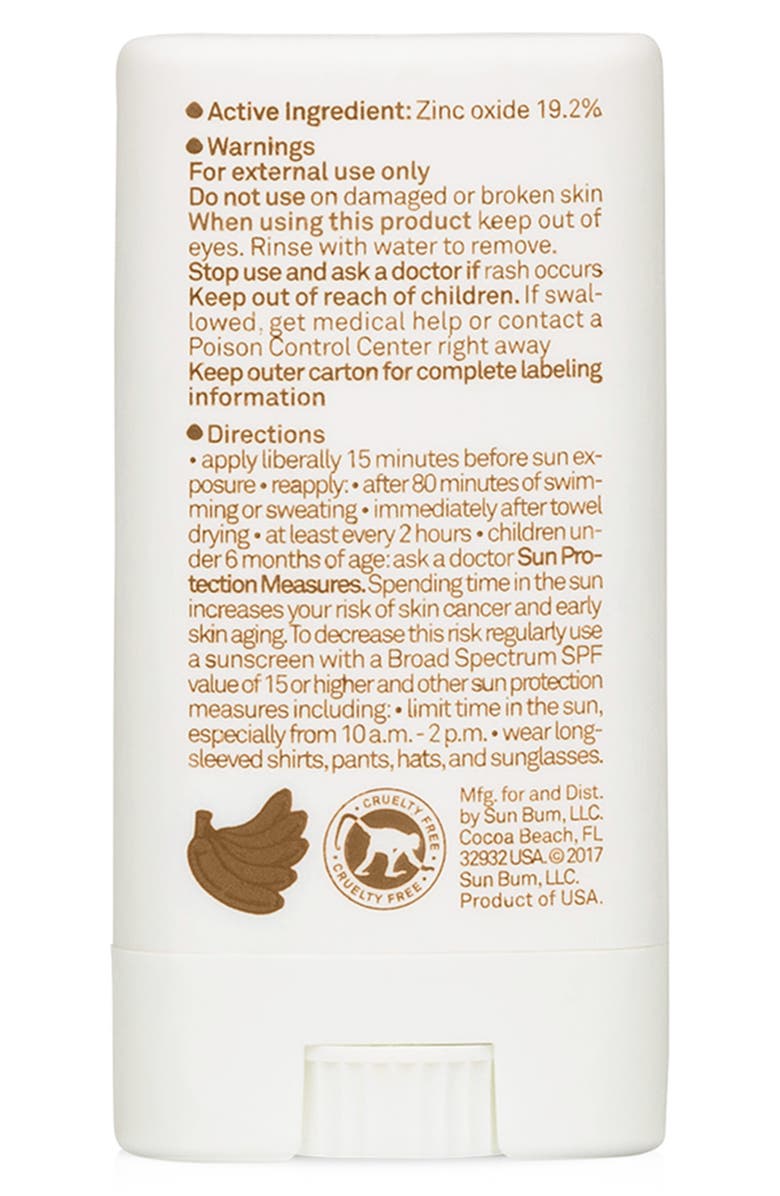 Sun Bum Mineral SPF 50 Sunscreen Face Stick - 0.45 oz., Alternate, color, 