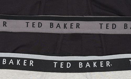 Ted Baker 4-pack Stretch Cotton Boxer Briefs In Grey/black