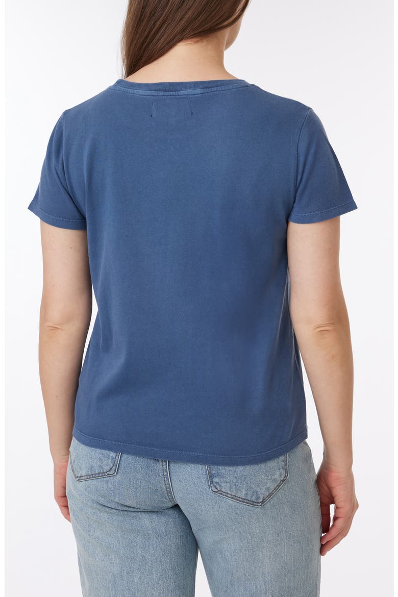 Sunwashed Crop Cotton T-Shirt, Alternate, color, VINTAGE INDIGO