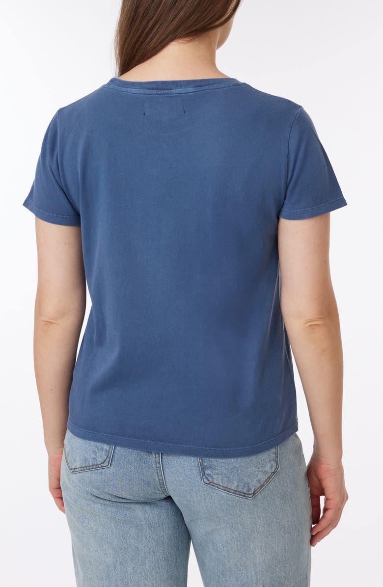 C & C California Sunwashed Crop Cotton T-Shirt, Alternate, color, Vintage Indigo