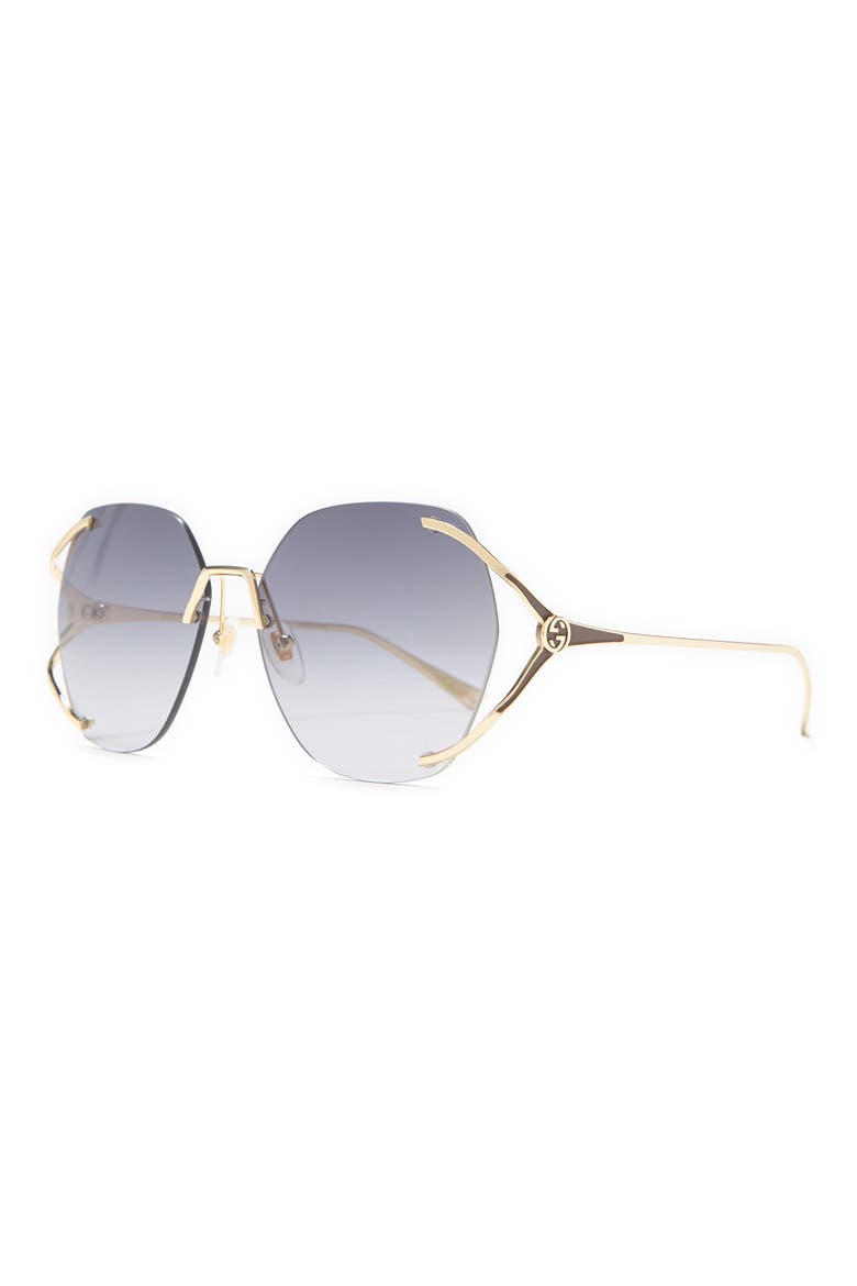 59mm Round Sunglasses, Alternate, color, GOLD