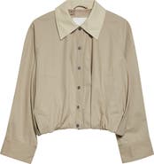 3.1 Phillip Lim Snap Front Cotton Blouson Bomber Jacket