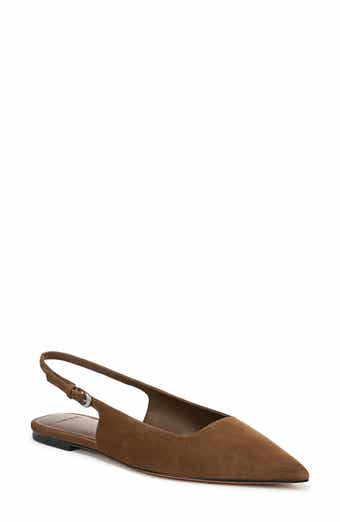 Gracy Pointed Toe Slingback Flat