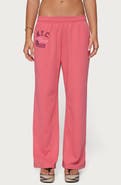 EDIKTED 2020 Graphic Wide Leg Sweatpants