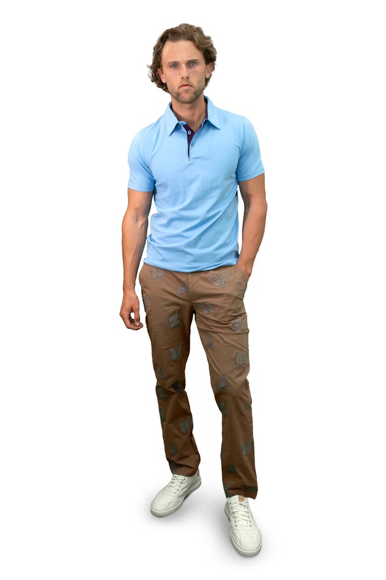 Charles Stretch Twill Flat Front Pant, Alternate, color, Paisley Tan
