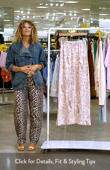 Petal & Pup Rosalie Pull-On Satin Wide Leg Pants (Women) | Nordstrom