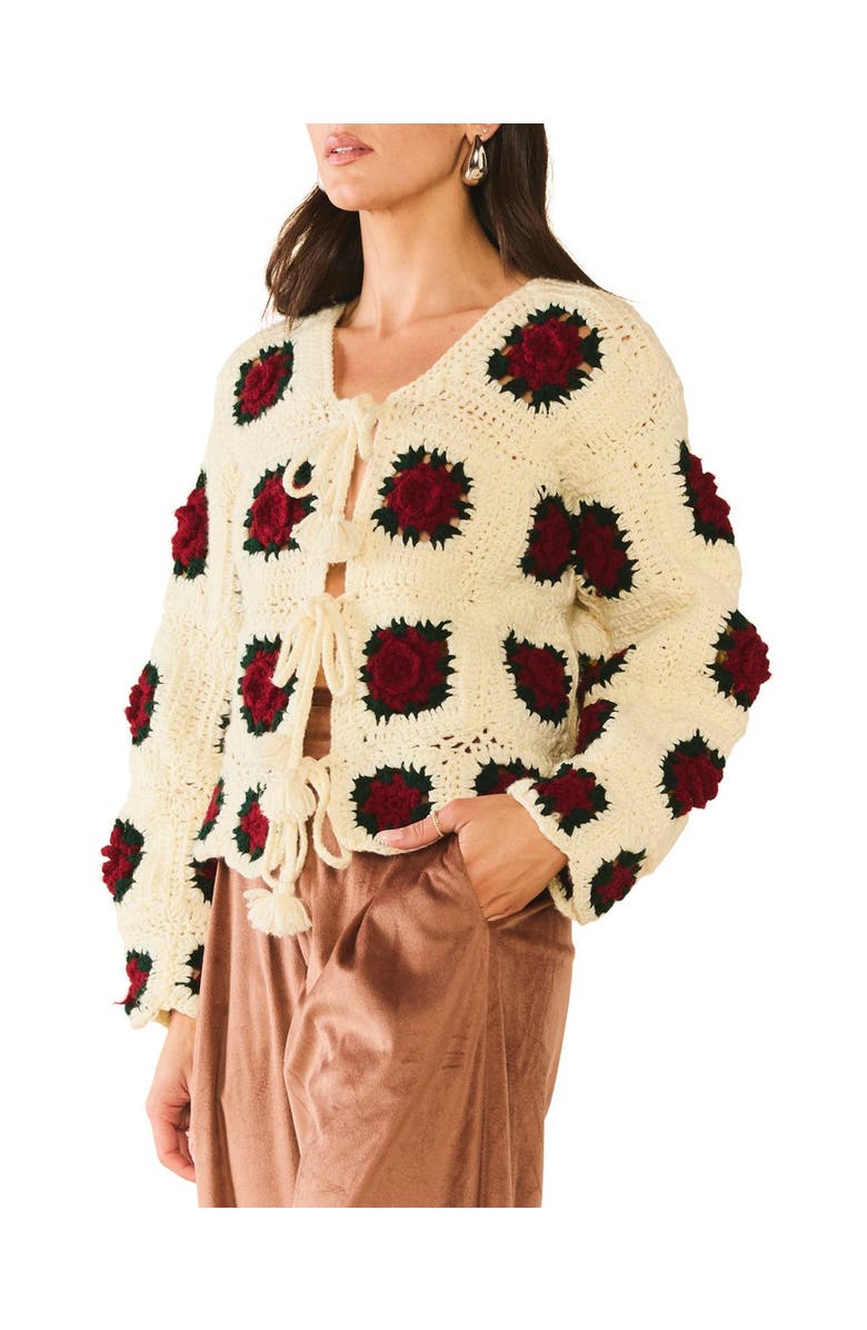 Eddy Round Top Sweater Jacket, Alternate, color, Round Top Rose