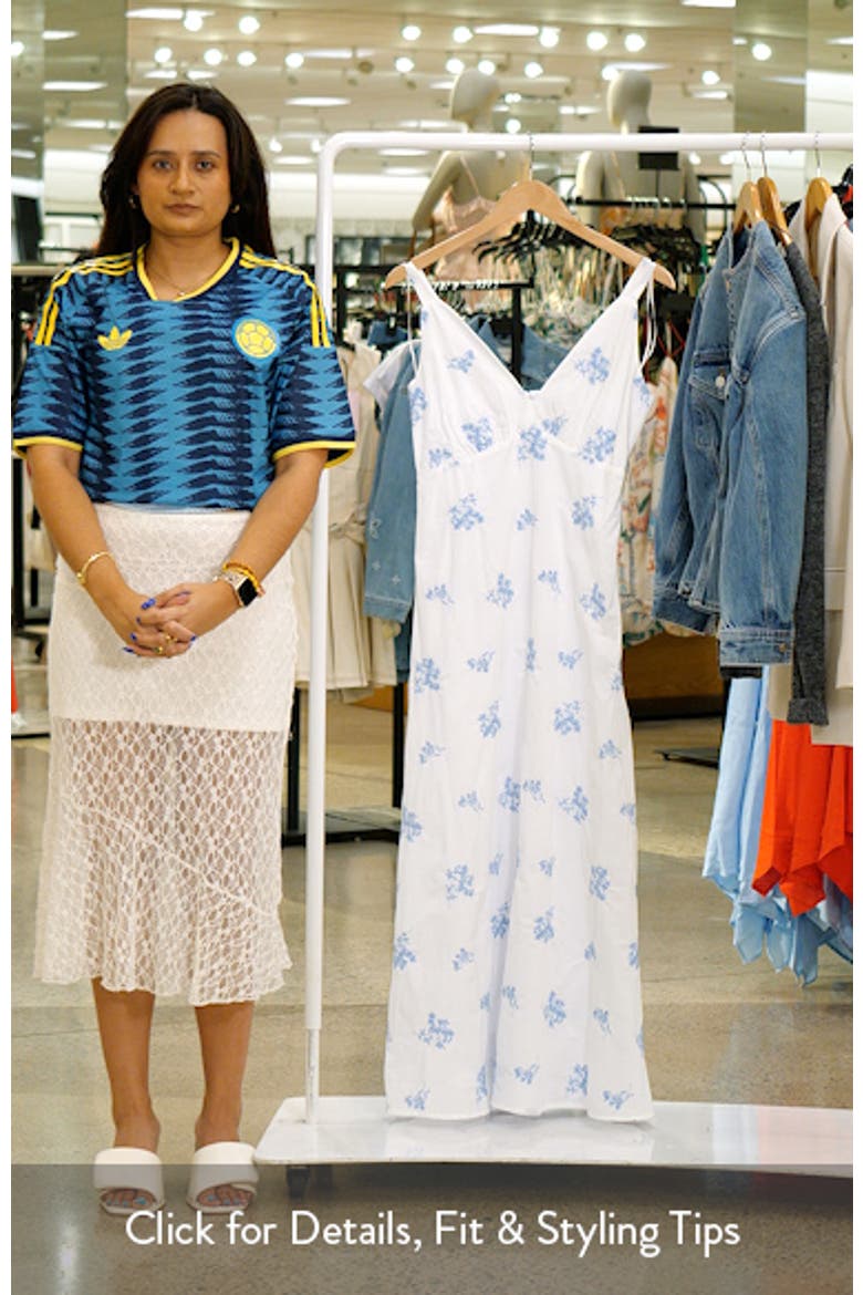 Plunge Neck A-Line Maxi Dress video