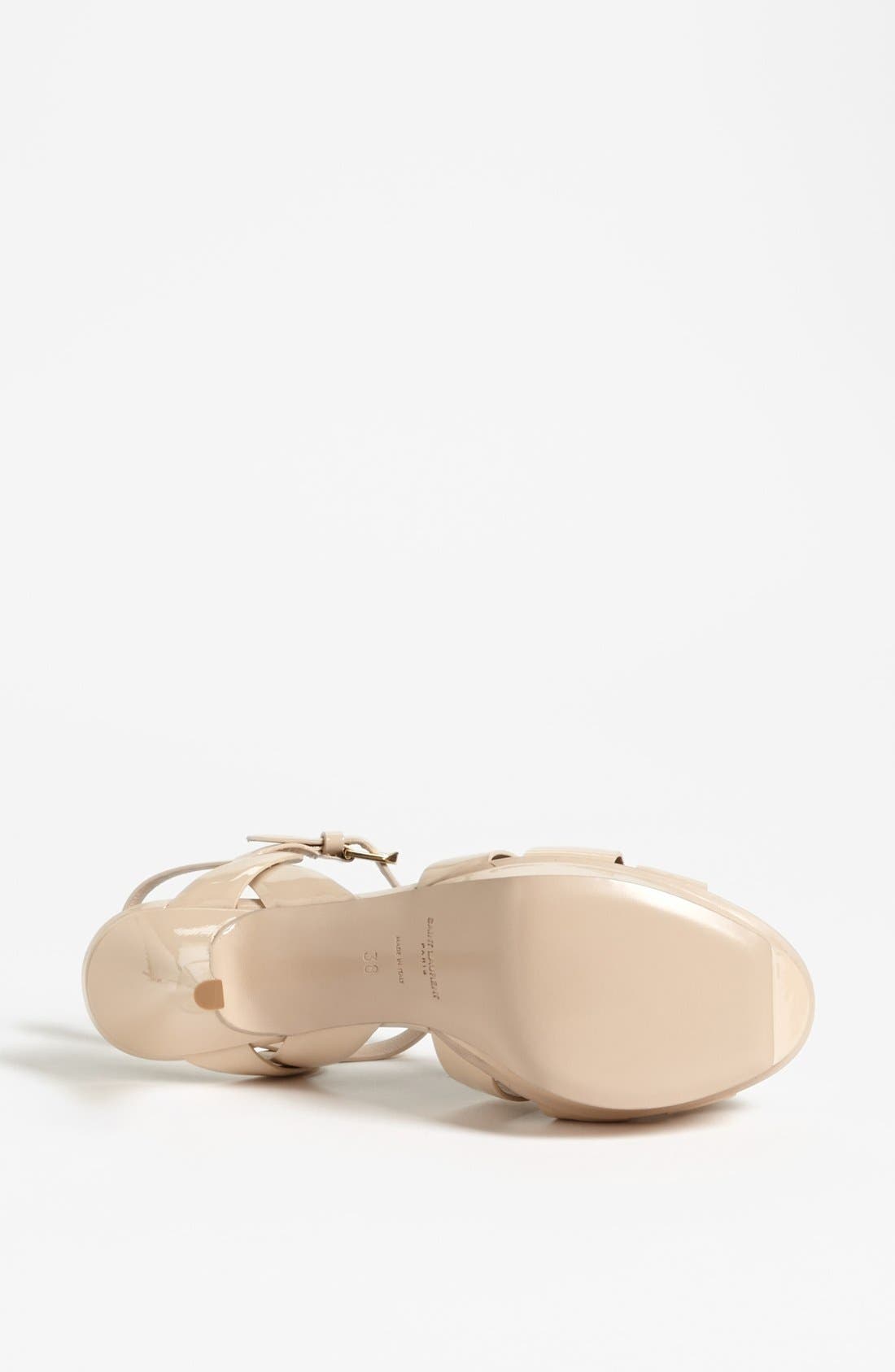 Tribute T-Strap Platform Sandal, Alternate, color, BEIGE