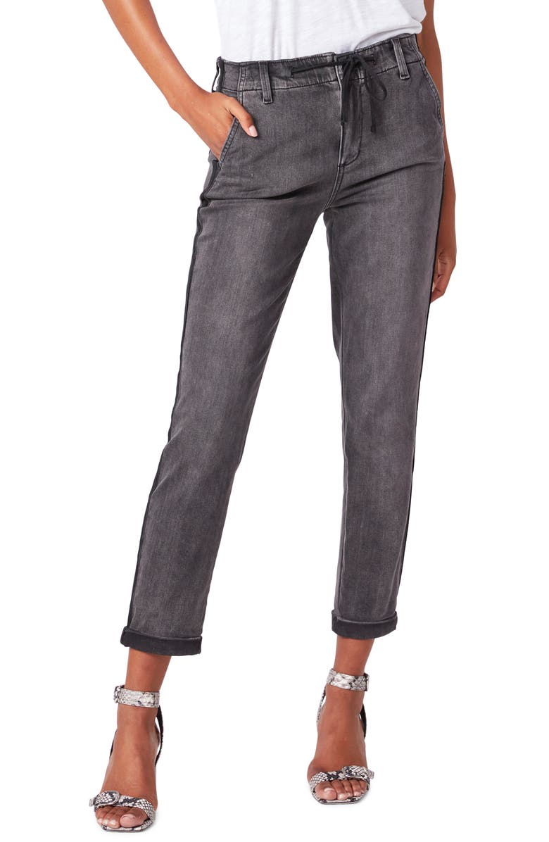 PAIGE Christy Drawstring High Waist Denim Pants, Main, color, 