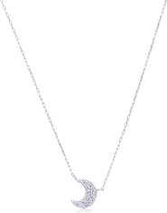 The Lovery Fine Jewelry Mini Diamond Moon Necklace