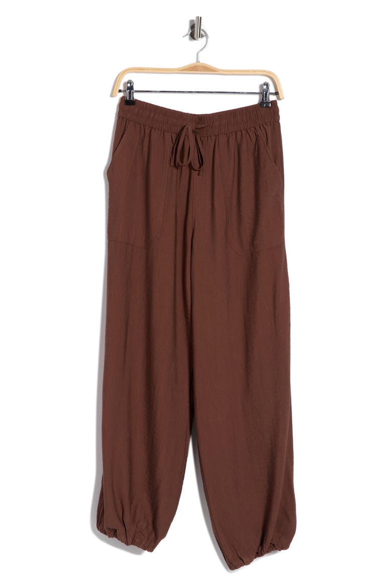 Balloon Leg Pants, Alternate, color, HICKORY BROWN