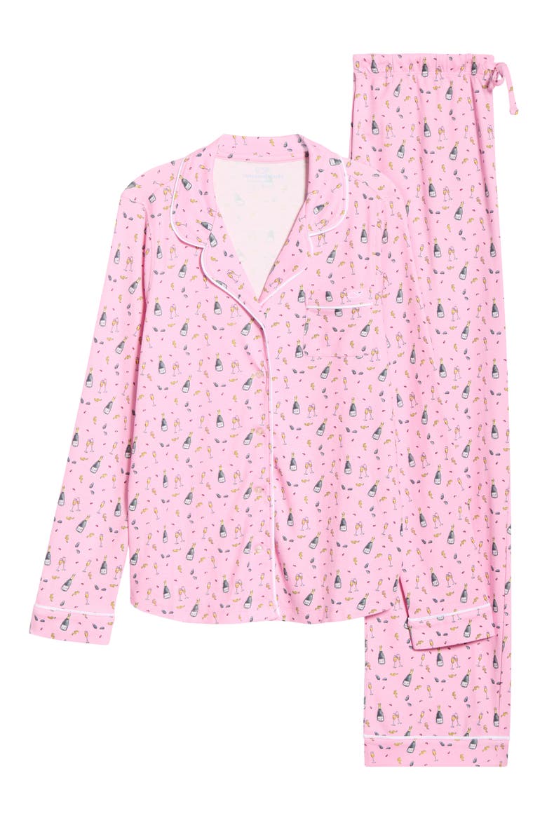 Pima Cotton Pajamas, Alternate, color, CHAMPAGNE AND OYSTER