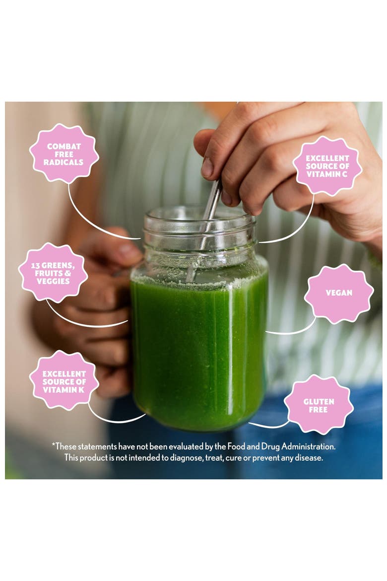 Greens Blend Antioxidant Super Greens Powder with Spirulina Beet Root Elderberry Prebiotics Probiotics Sweet Berry, Alternate, color, None
