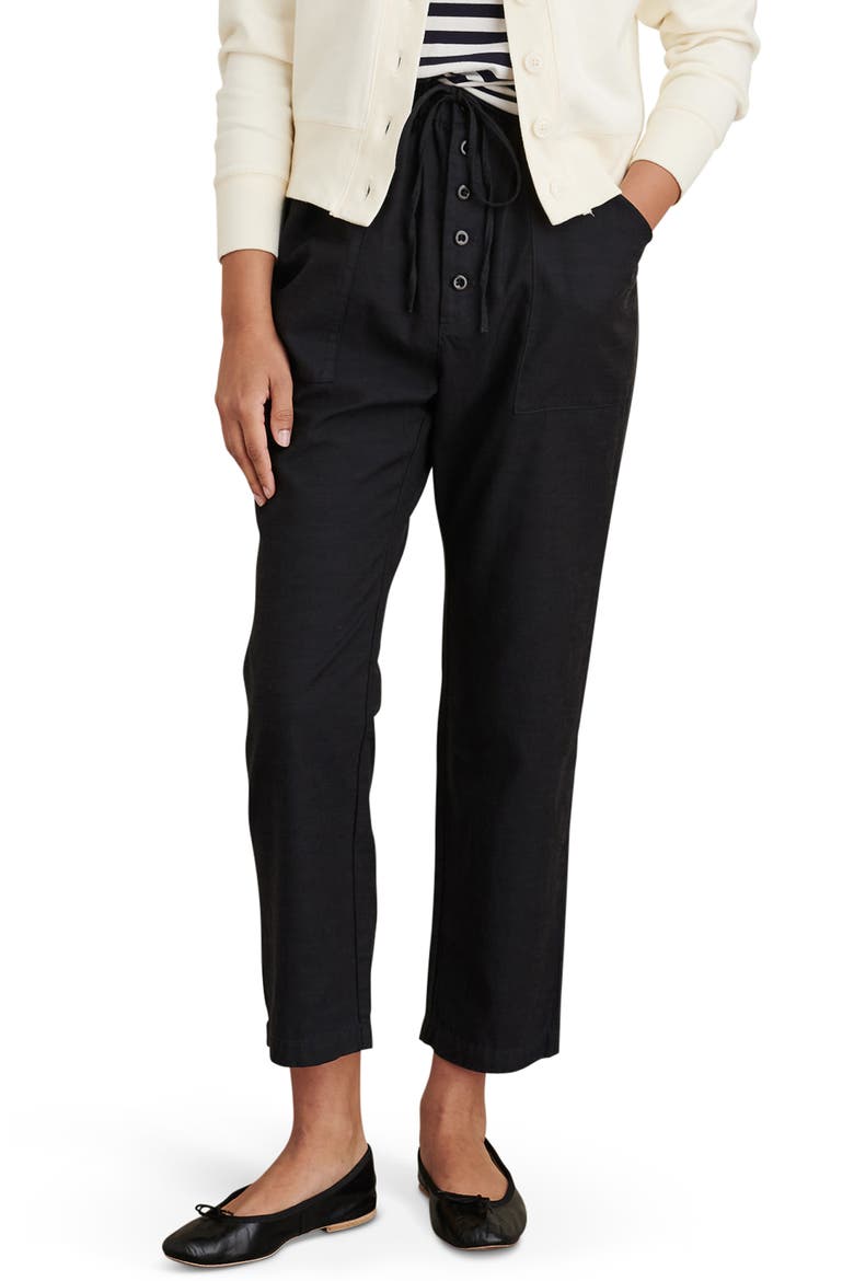 Ambrose Drawstring Pants, Main, color, BLACK