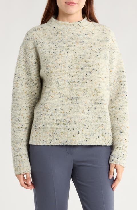 Boxy Merino Wool Blend Sweater