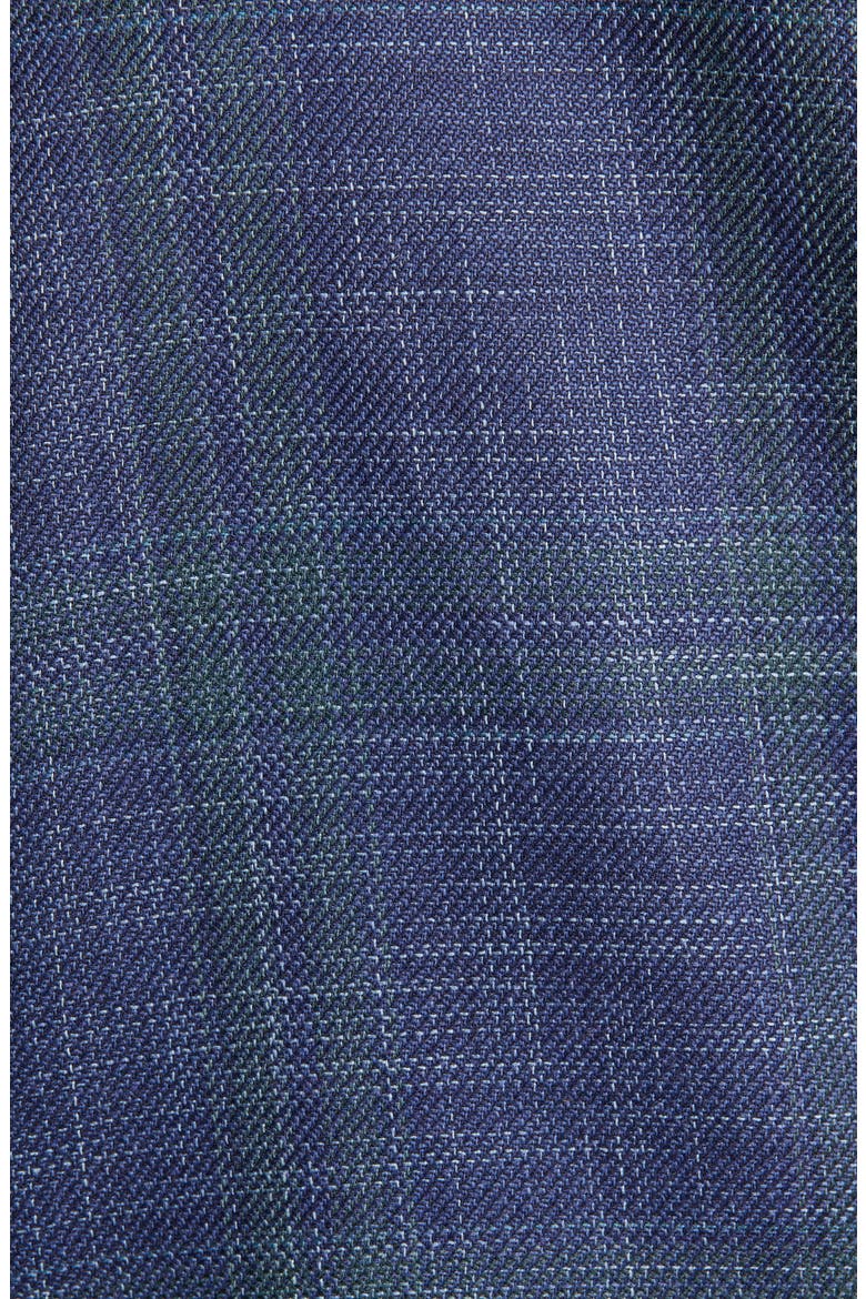 Ermenegildo Zegna Milano Easy Classic Fit Mélange Wool & Silk Sport Coat, Alternate, color, BLUE