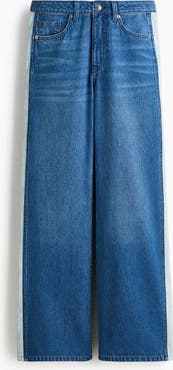 H&M Wide Regular Side-striped Jeans