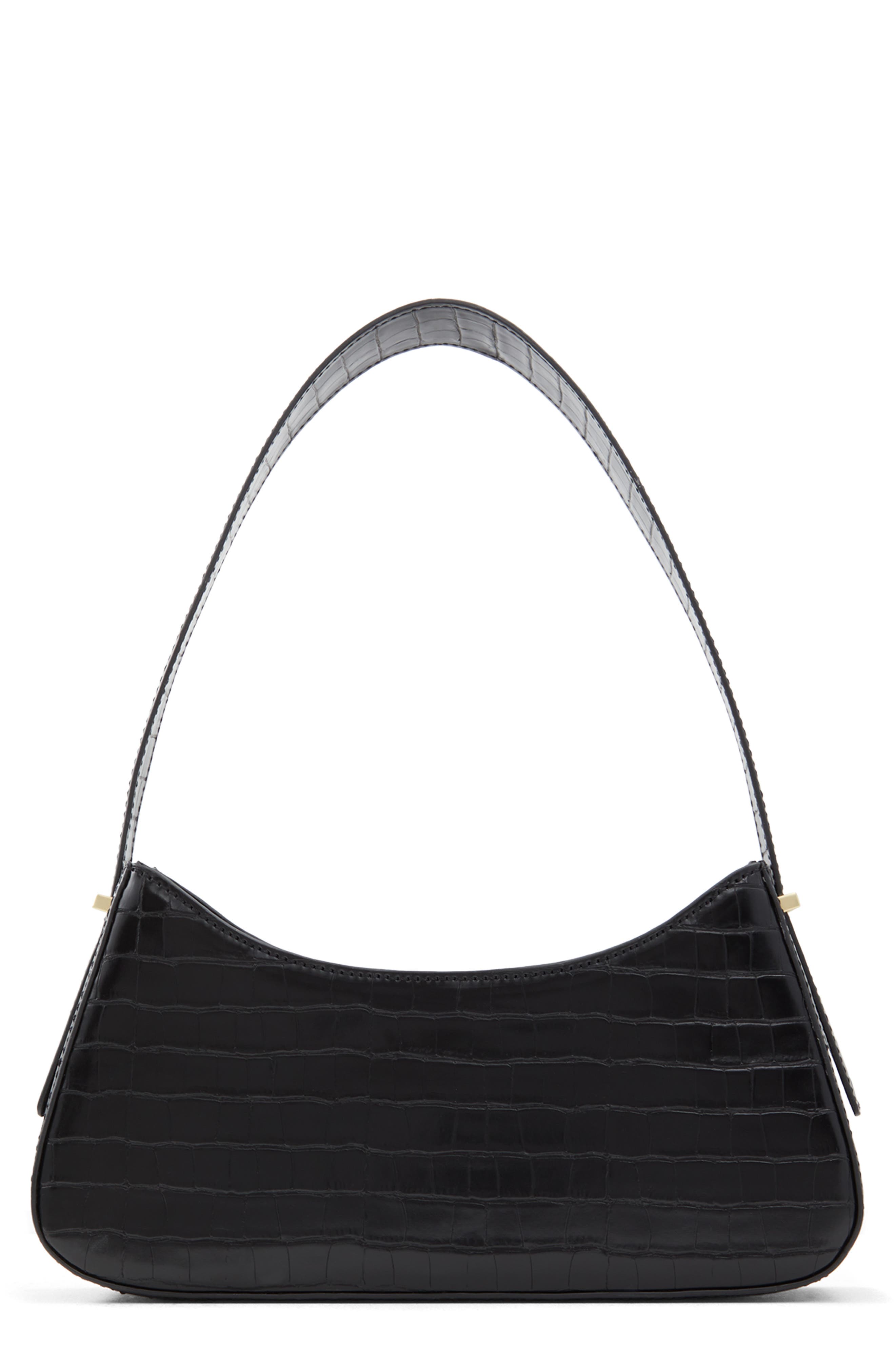 Who What Wear Giselle Faux Leather Shoulder Bag, Main, color, 