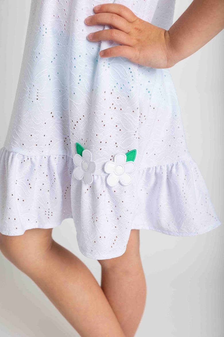 Knit Eyelet Coverup, Alternate, color, White