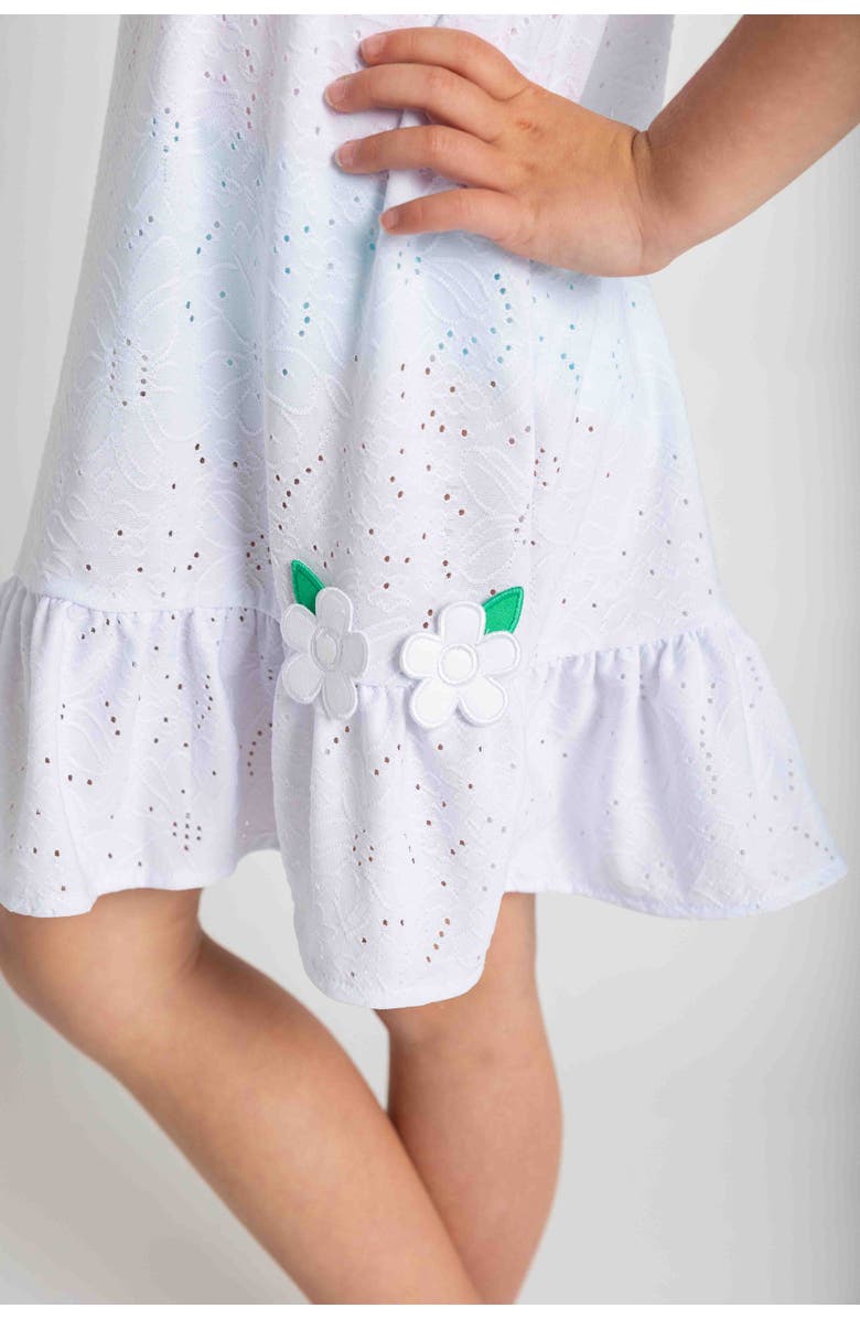 Florence Eiseman Knit Eyelet Coverup, Alternate, color, White