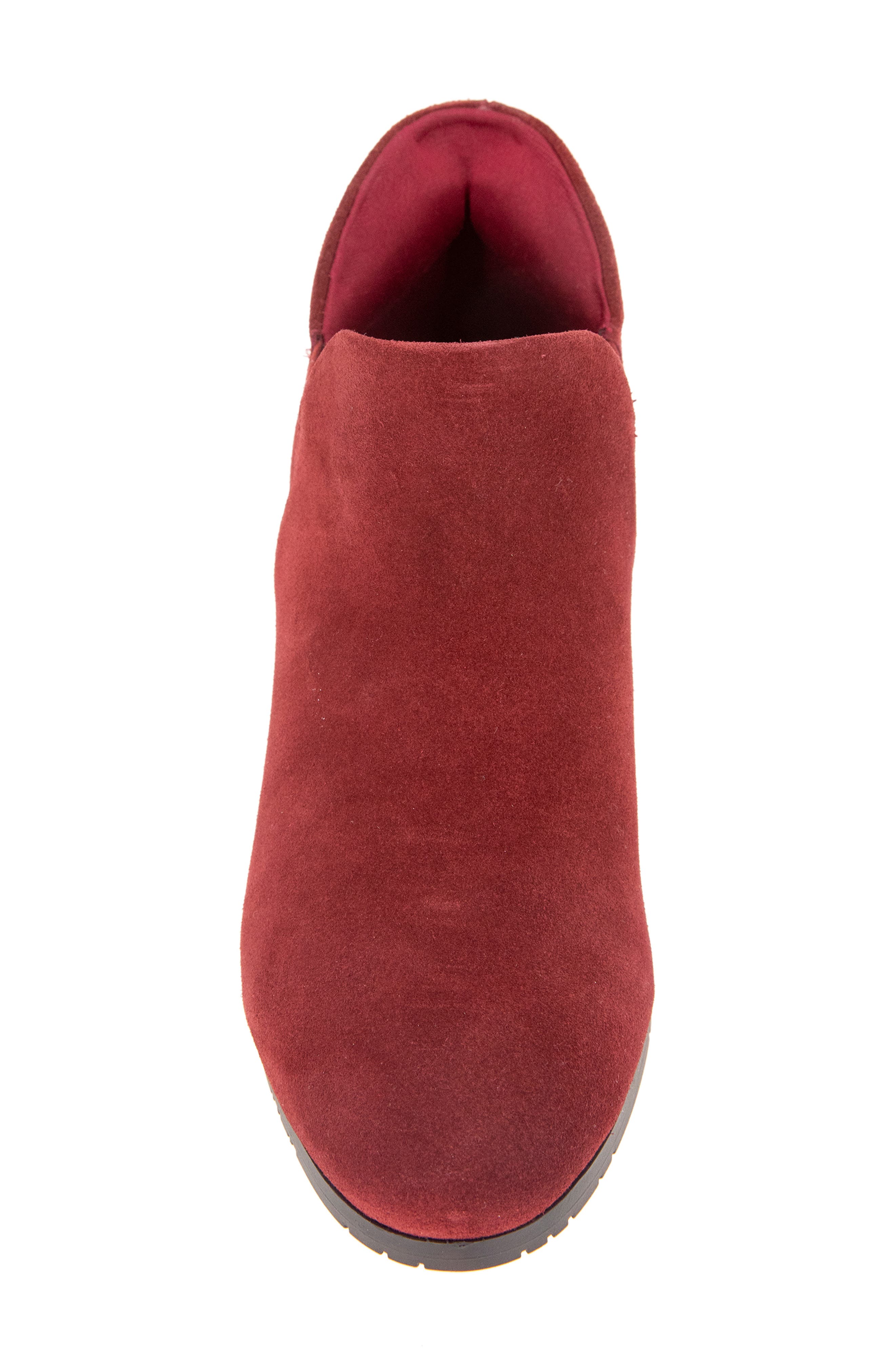 Serafina Ankle Bootie, Alternate, color, RED SUEDE