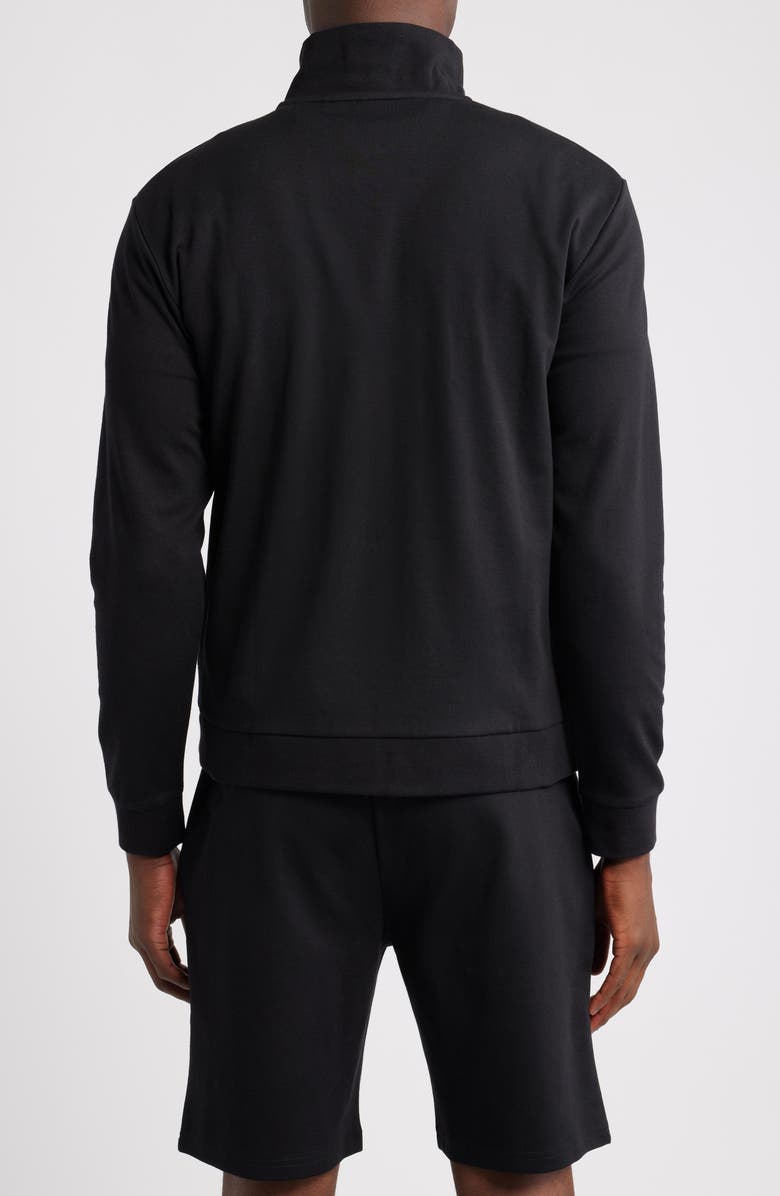 BOSS Quarter Zip Track Pullover, Alternate, color, Black