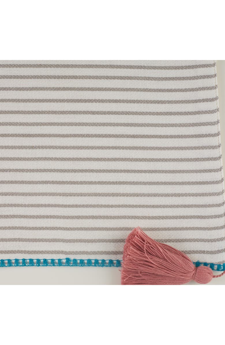 Design Imports Gather Together Embellished Table Runner, Alternate, color, Beige