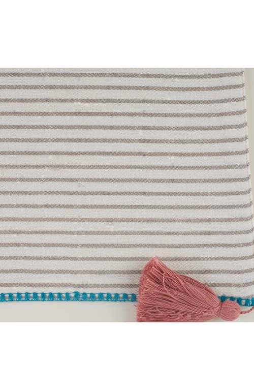 Design Imports Gather Together Embellished Table Runner In Sand